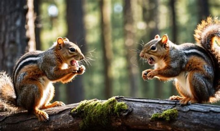 Can squirrels fight off cats?