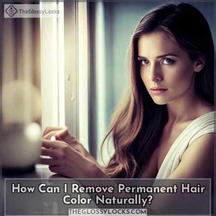 How can I remove permanent hair color naturally?