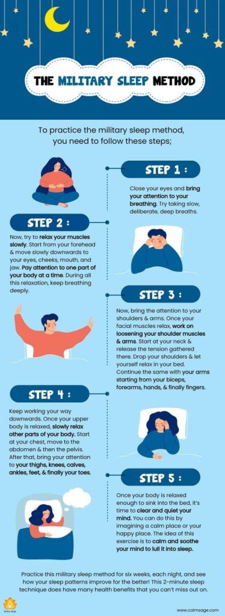 How can I sleep like the military?