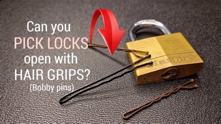 How do you unlock a deadbolt with a bobby pin?