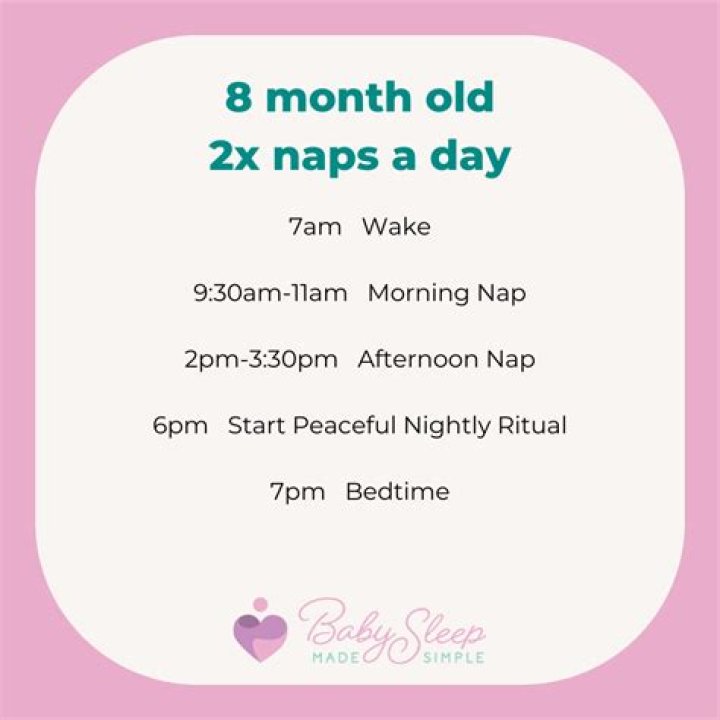How many naps should a 6 month take?