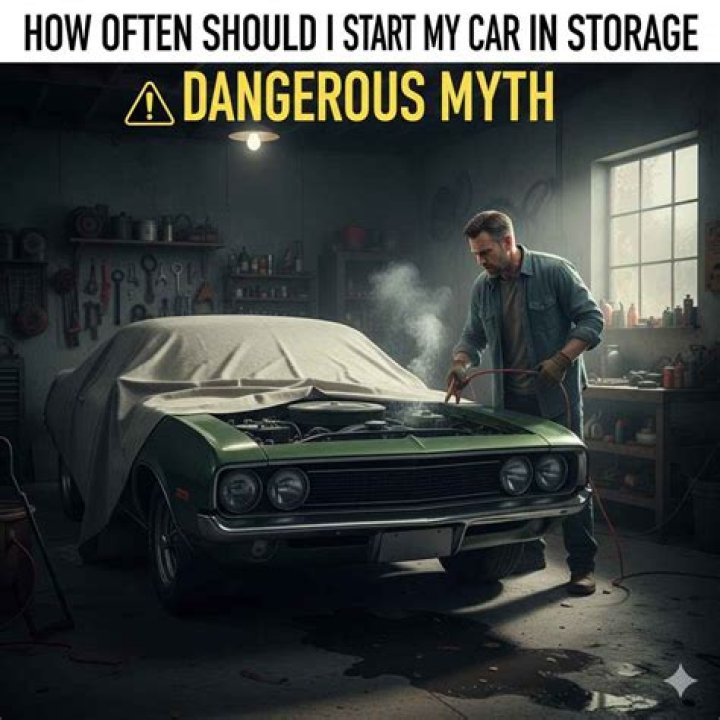 How often should I start my car in storage?