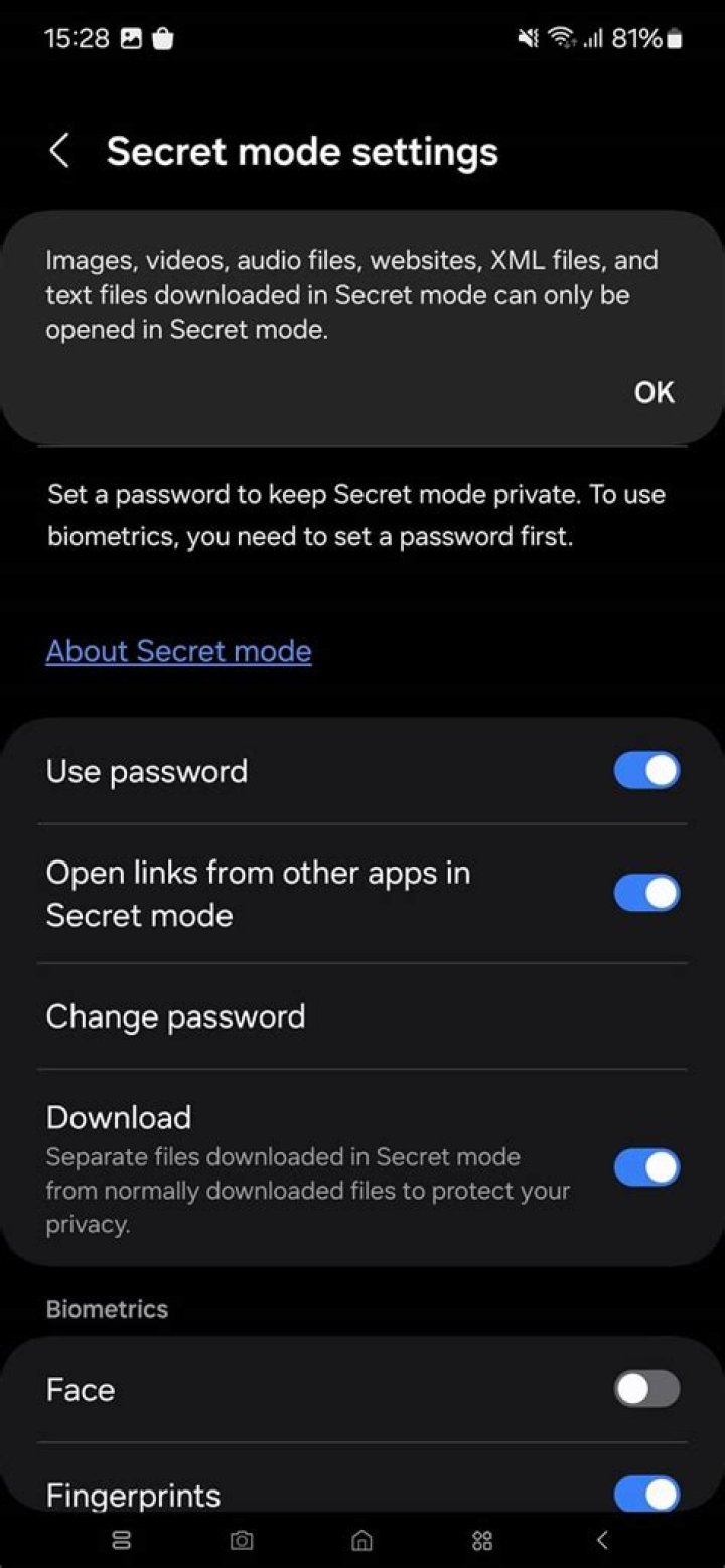 How secret is Samsung secret mode?