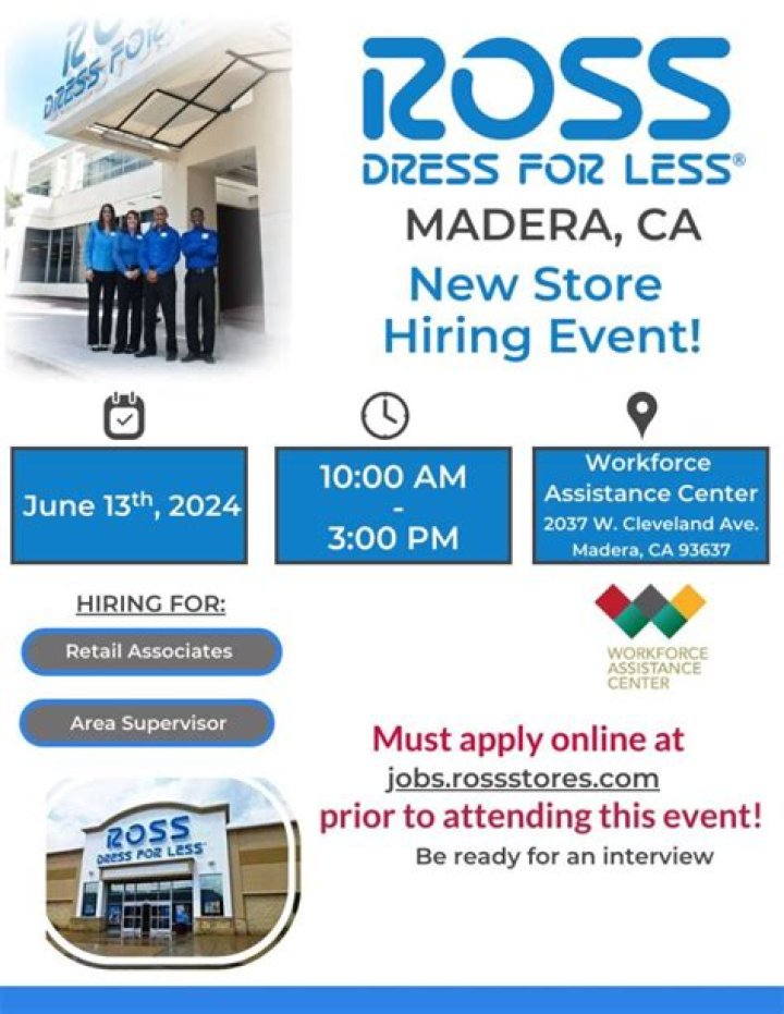 Apply Now: Ross Stores Hiring Positions