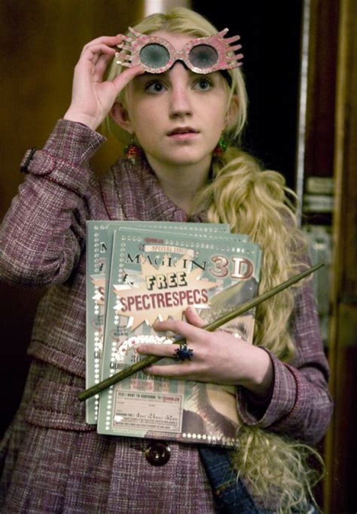 What can Luna see with her glasses?