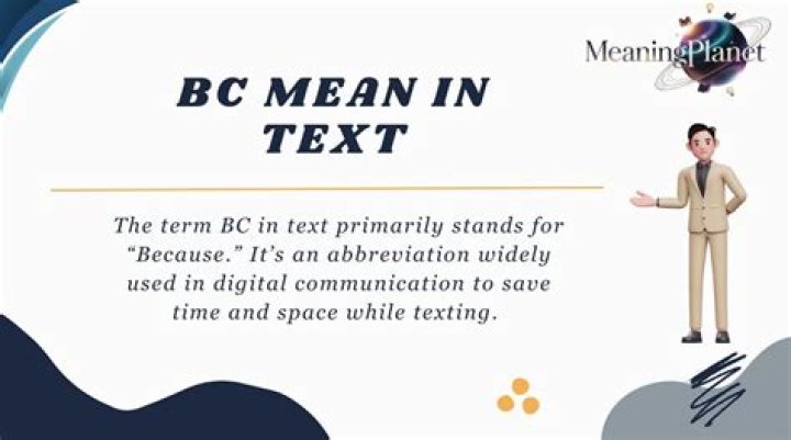 What does BC mean in text?