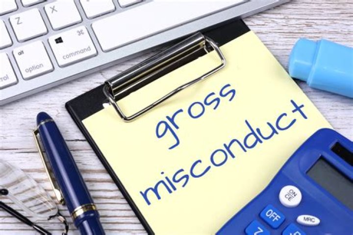 What is classed as gross misconduct?
