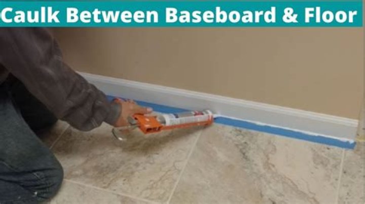 What type of caulk is best for baseboards?