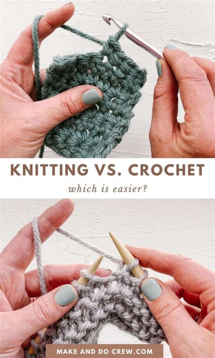 Which is older knitting or crochet?