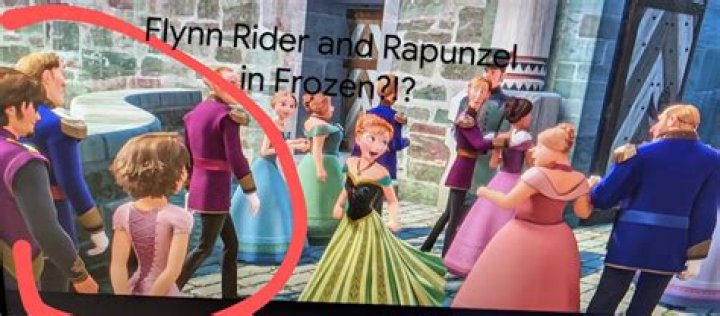 Why did I see Rapunzel in Frozen?